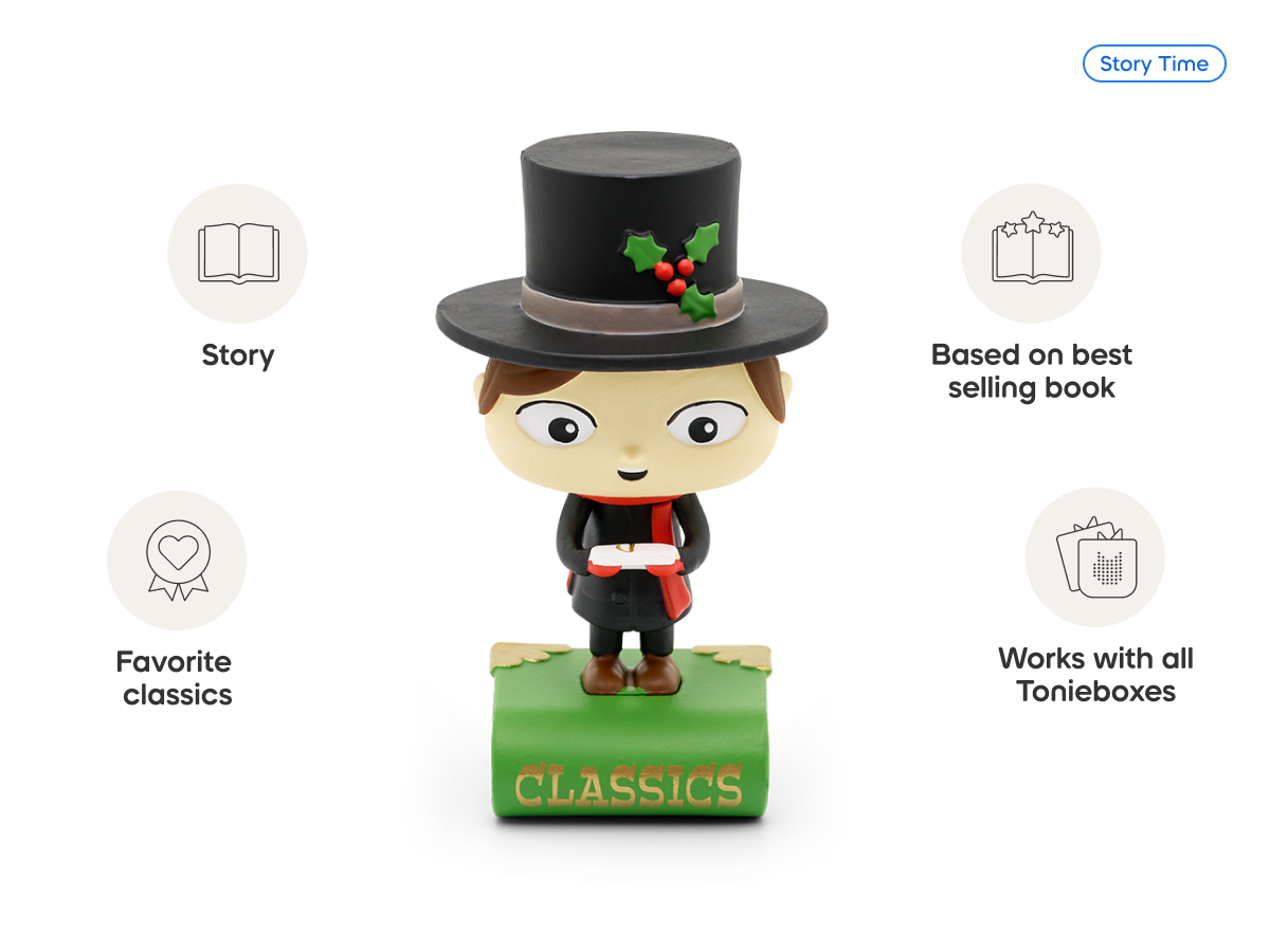 Favorite Classics: A Christmas Carol & Tales Tonie audio figurine, inspiring audio journeys and imaginative play