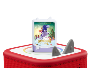 Tom Fletcher: A Christmasaurus Carol Book Tonie on a red Toniebox 2 ready to play audio stories and songs