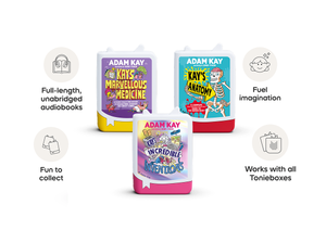 Adam Kay 3x Book Tonies work with all Tonieboxes and are full length unabridged audiobooks for kids