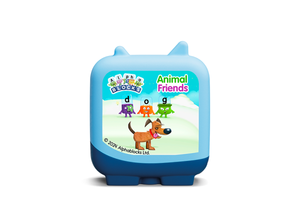 Alphablocks animal friends for the Toniebox, which plays audio conten