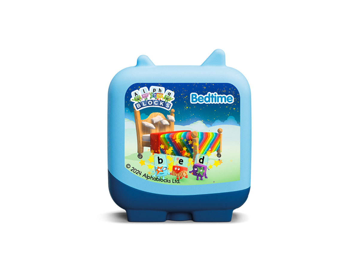 Alphablocks bedtime for the Toniebox, which plays audio conten
