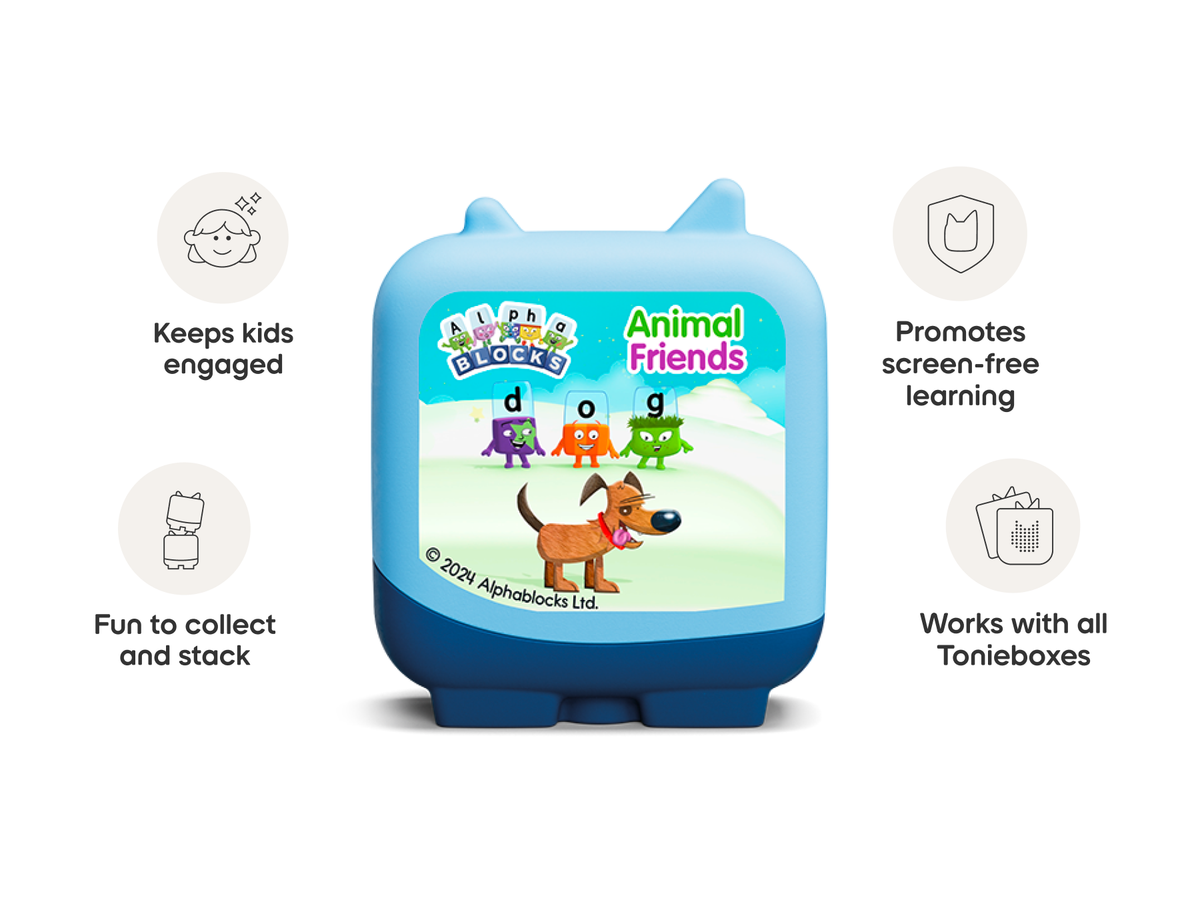 Alphablocks Clever Tonies Set - 4 Pack audio figurine, inspiring audio journeys and imaginative play