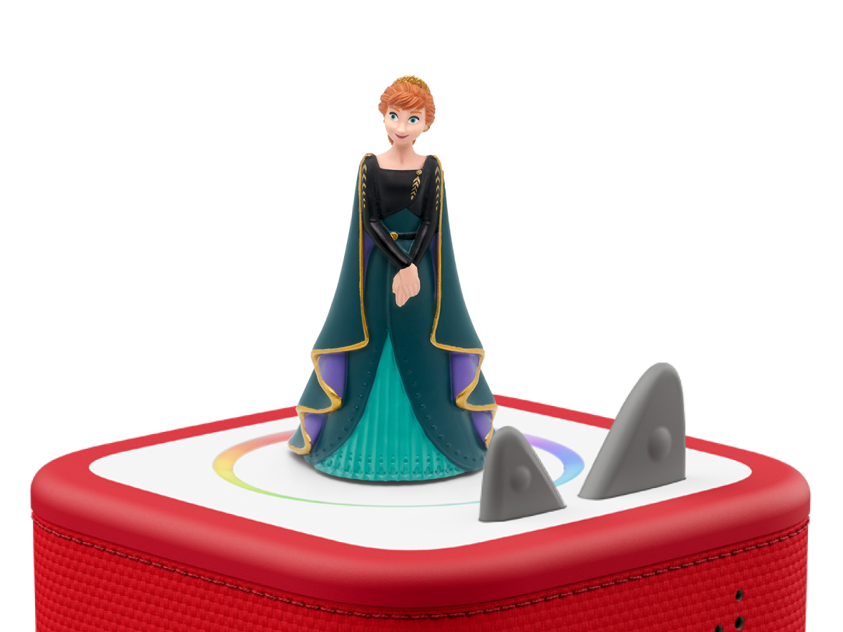 Disney Frozen 2: Anna Tonie on a red Toniebox 2 ready to play audio stories and songs