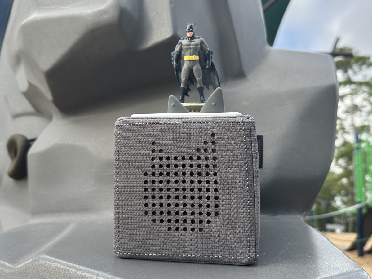 Child Playing With Dc: Batman Tonie