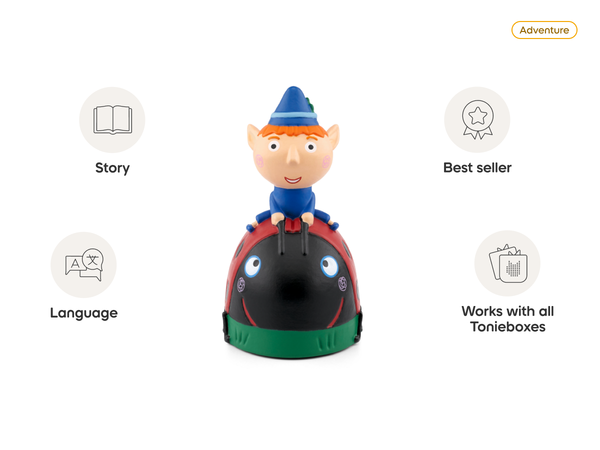 Ben & Hollys Little Kingdom-Ben Tonie audio figurine from the adventure category, inspiring audio journeys and imaginative play