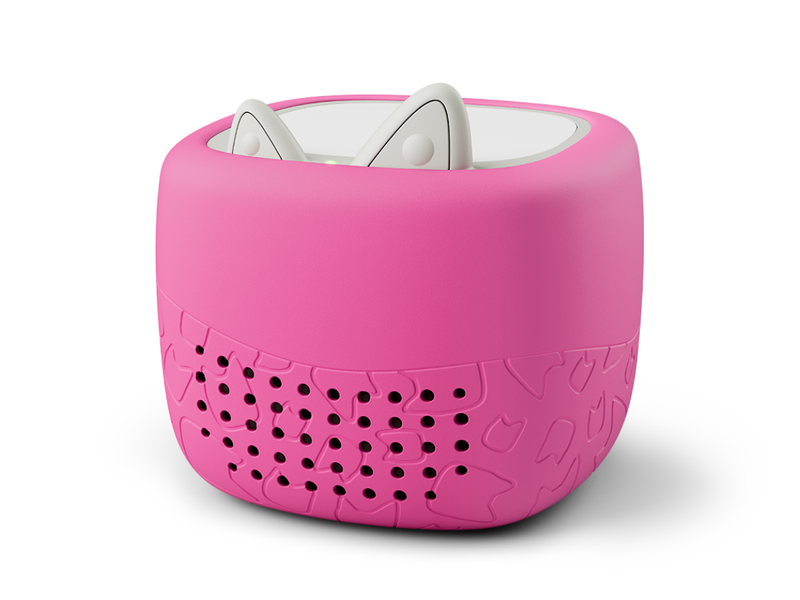 Toniebox Lite Cover berry pink on a toniebox lite