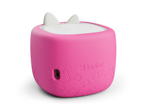 Toniebox Lite Cover berry pink on a toniebox lite back view