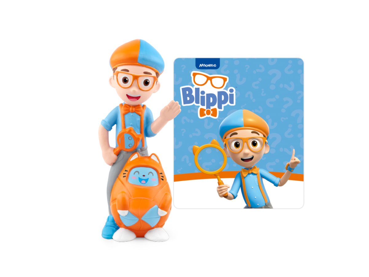 Blippi Tonie audio figurine with content illustration