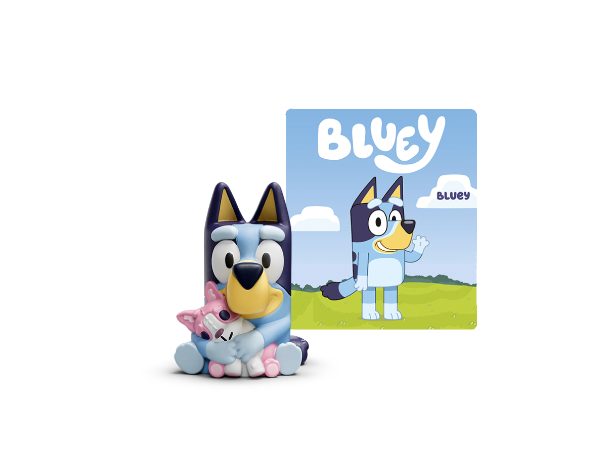 Bluey Tonie audio figurine with content illustration