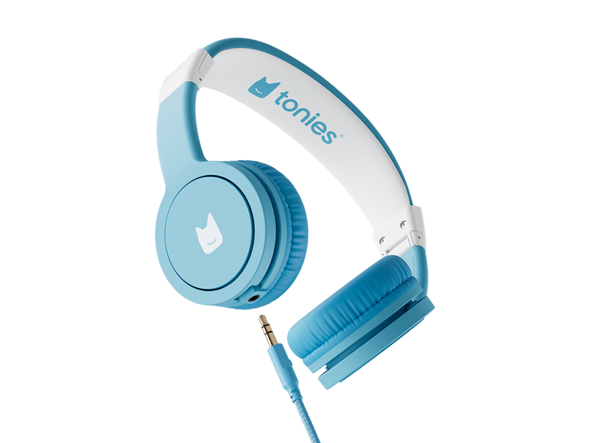blue wired headphones for kids