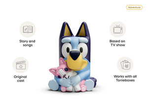 Bluey Tonie audio figurine from the adventure category, inspiring audio journeys and imaginative play