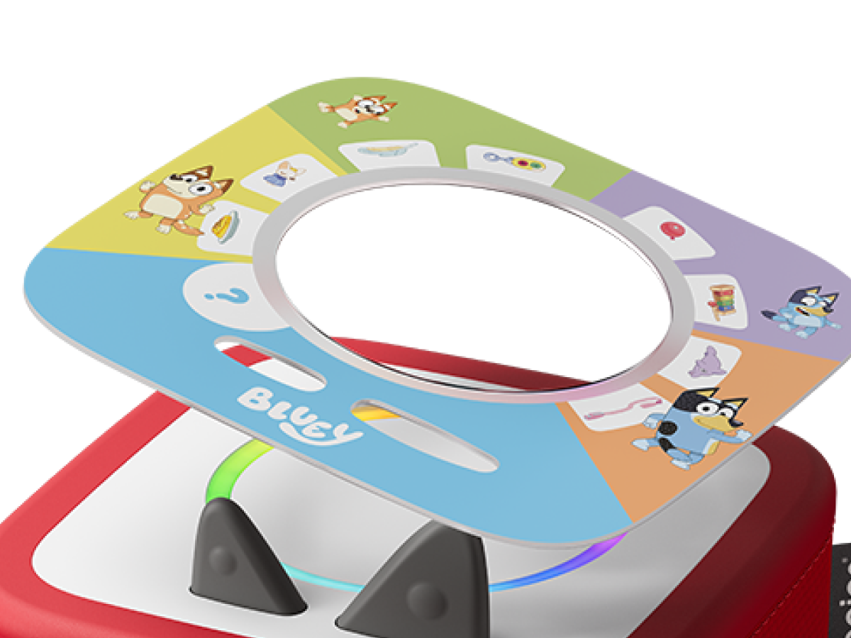 Your Playful Day with Bluey Tonieplay Disc on Red Toniebox 2 an audio player for kids