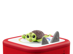 Conservation Crew: Bobby the Sea Turtle Tonie on a red Toniebox 2 ready to play audio stories and songs