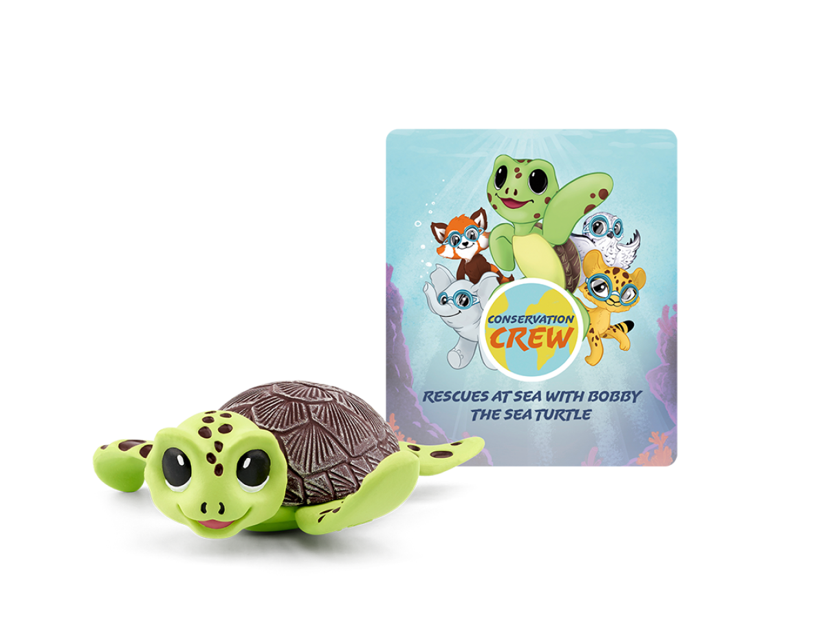 Conservation Crew: Bobby the Sea Turtle Tonie audio figurine with content illustration