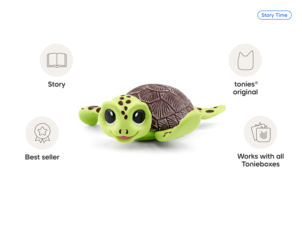 Conservation Crew: Bobby the Sea Turtle Tonie audio figurine, inspiring audio journeys and imaginative play