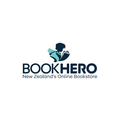 Logo of BookHero, New Zealand's Online Bookstore, featuring a stylized person reading a book on a white background.