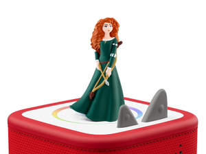 Disney & Pixar Brave Tonie on a red Toniebox 2 ready to play audio stories and songs