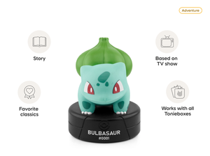 Pokémon Bulbasaur Tonie audio figurine from the adventure category, inspiring audio journeys and imaginative play