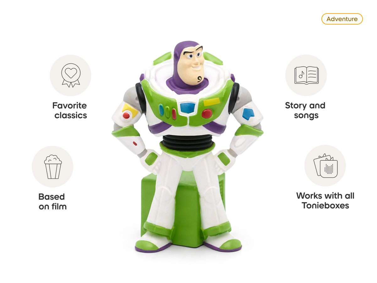 Disney & Pixar Toy Story 2: Buzz Lightyear Tonie audio figurine, inspiring audio journeys and imaginative play