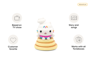 Gabby's Dollhouse: Cakey Cat Tonie audio figurine, inspiring audio journeys and imaginative play