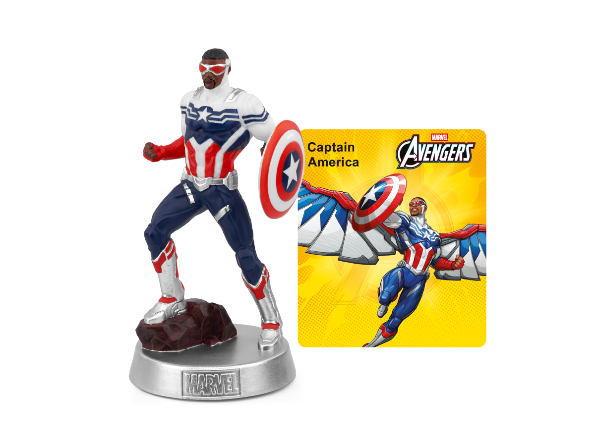 Marvel Captain American Tonie audio figurine with content illustration