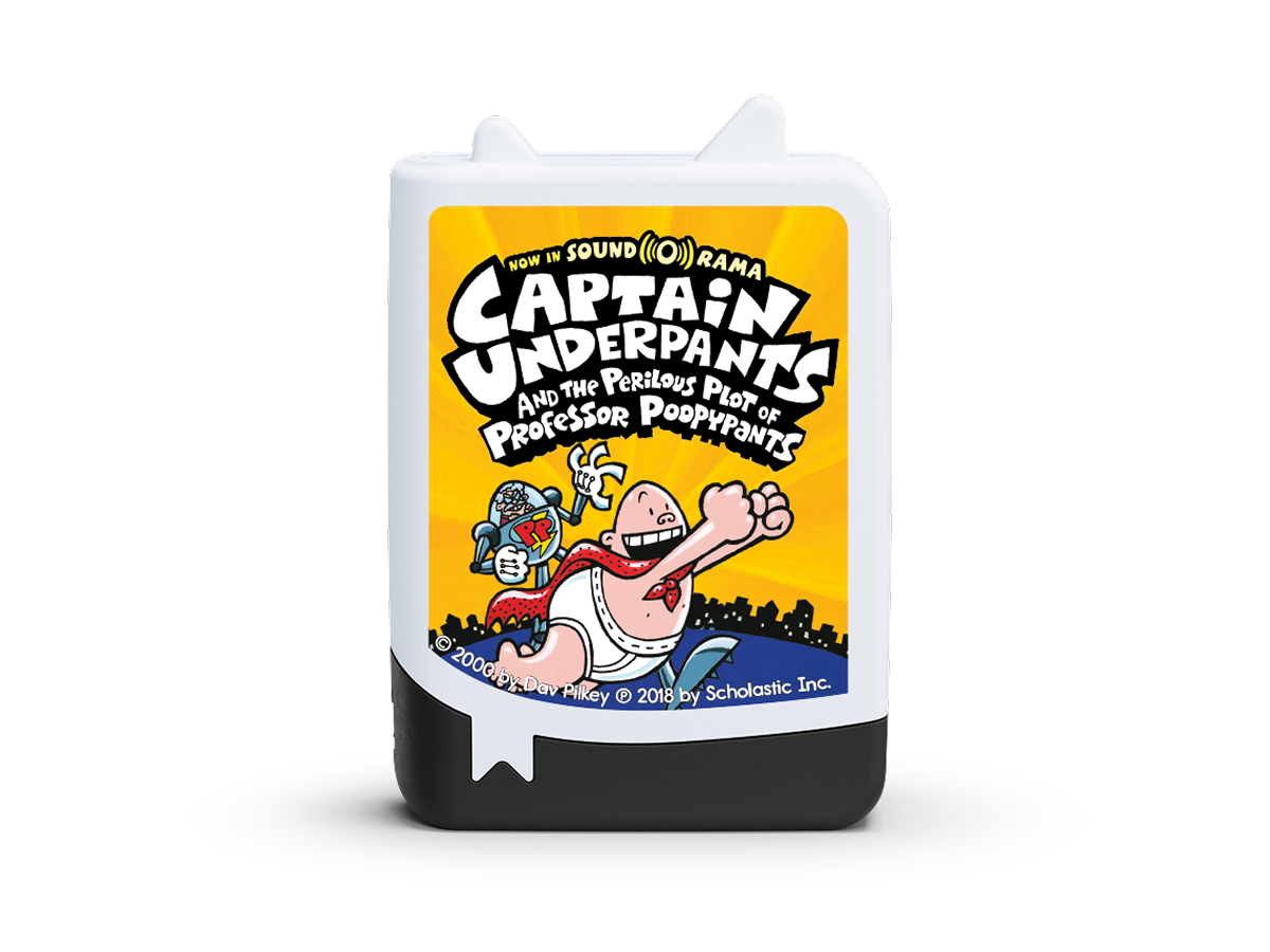 Dav Pilkey: Captain Underpants and the Perilous Plot of Professor Poopypants Book Tonie audio figurine for the Toniebox, which plays audio content