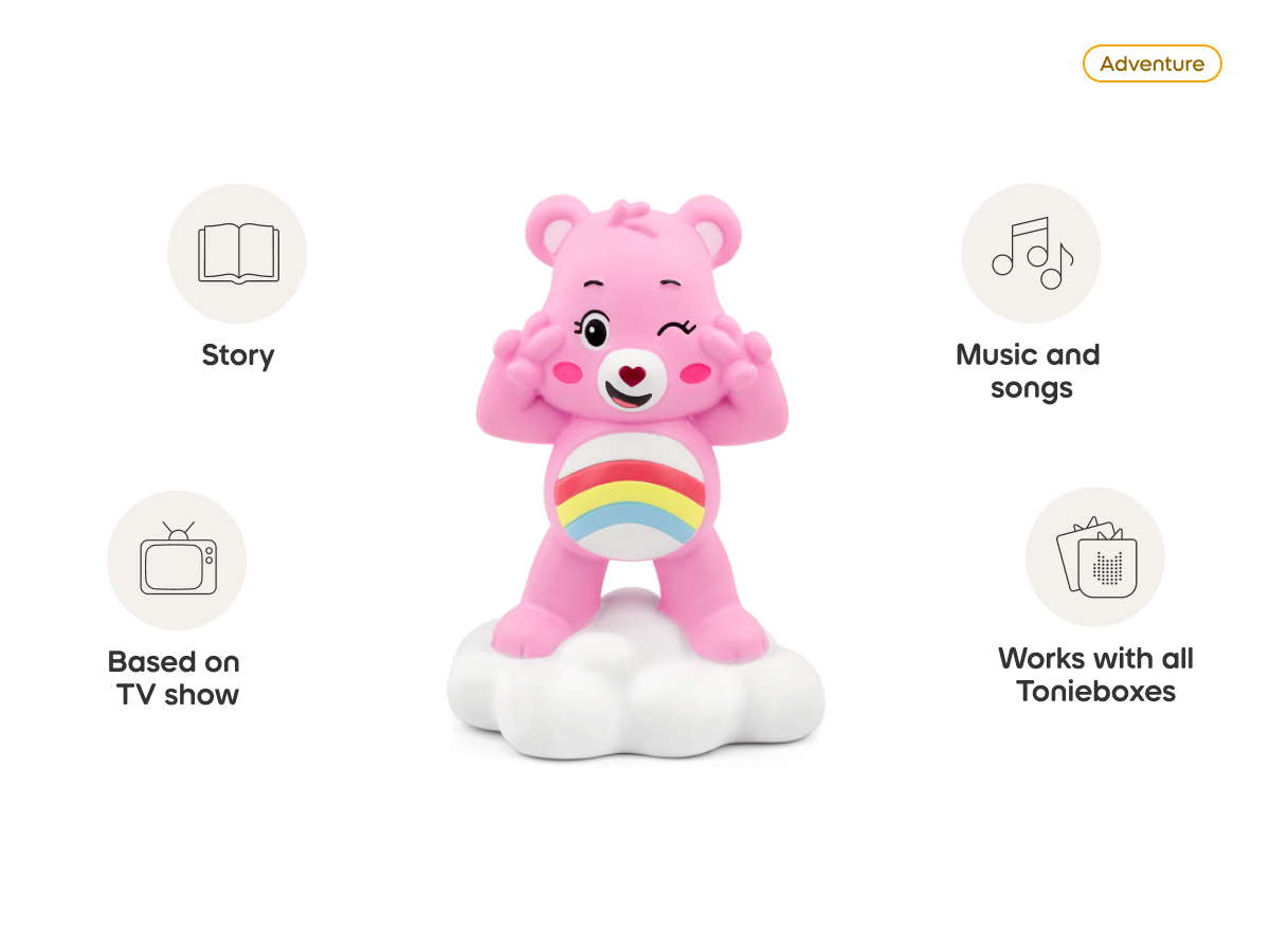 Care Bears: Cheer Bear Tonie audio figurine, inspiring audio journeys and imaginative play