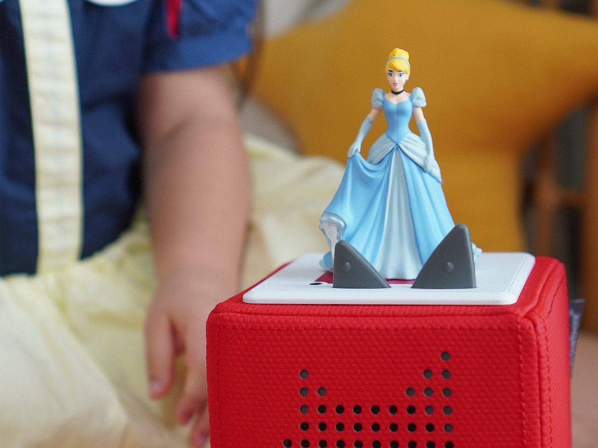Child Playing With Disney Cinderella Tonie