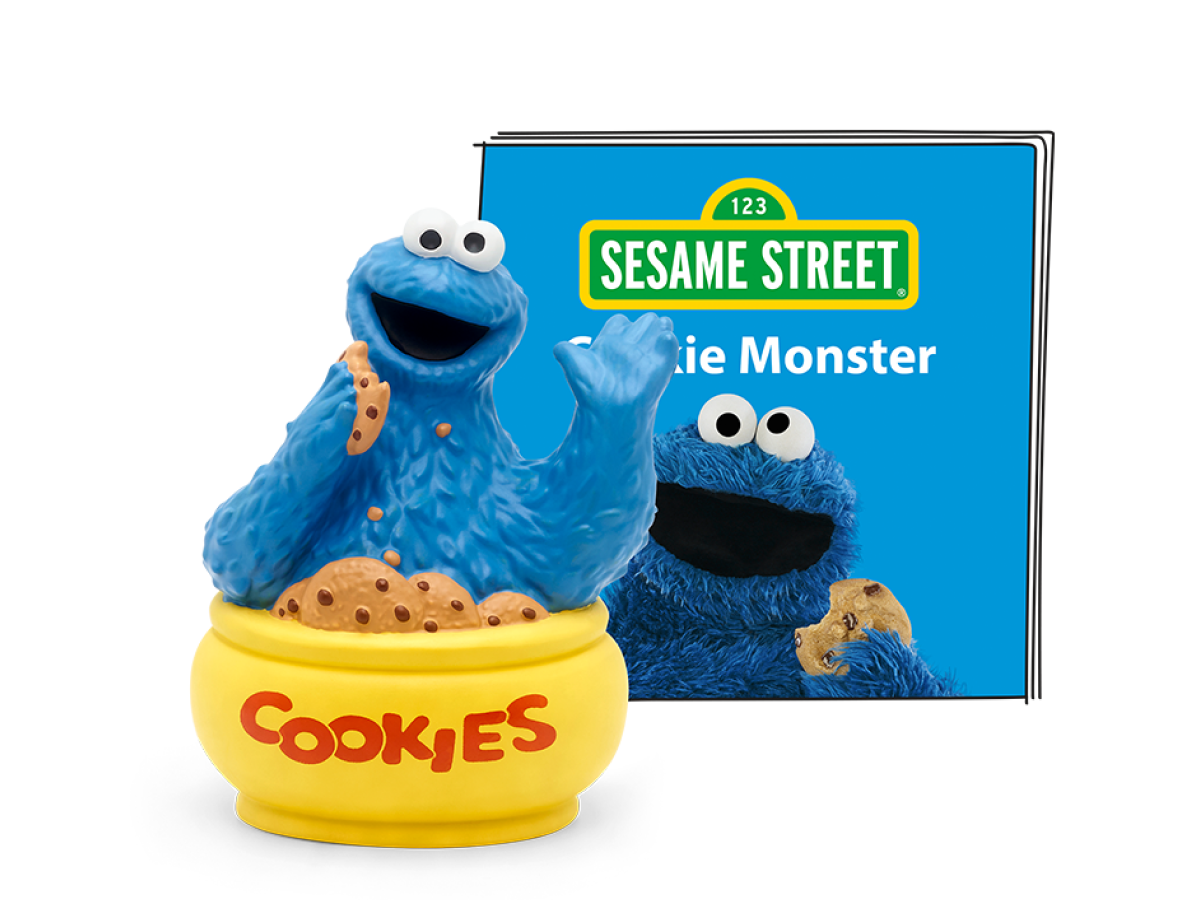 cookie monster Tonie audio figurine with content illustration