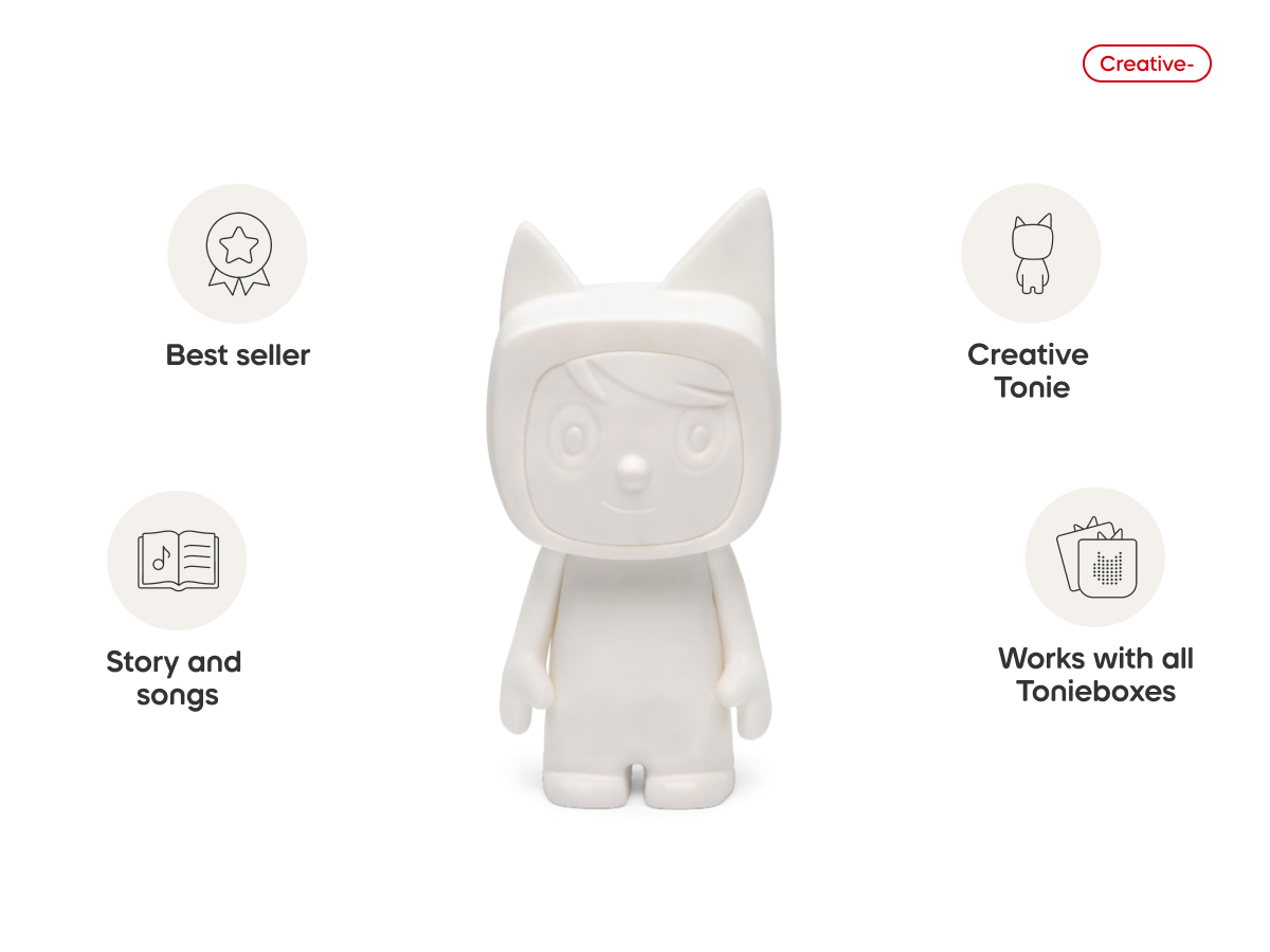 Create Your Own Creative-Tonie audio figurine from the creative category, inspiring audio journeys and imaginative play