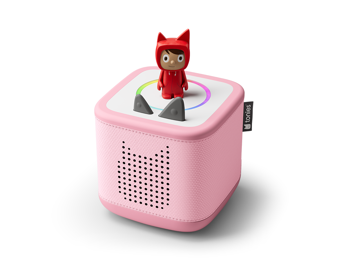 Cloud Pink Toniebox 2, an audio player for kids with Creative Tonie audio figurine