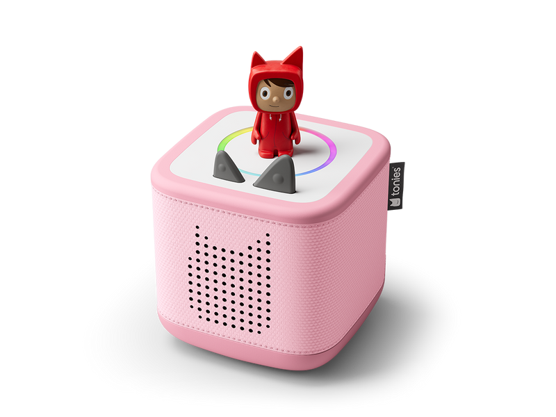 Cloud Pink Toniebox 2, an audio player for kids with Creative Tonie audio figurine