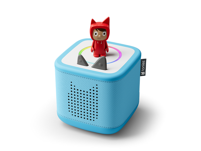 Sky Blue Toniebox 2, an audio player for kids with Creative Tonie audio figurine