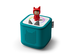 Tropical Teal Toniebox 2, an audio player for kids with Creative Tonie audio figurine