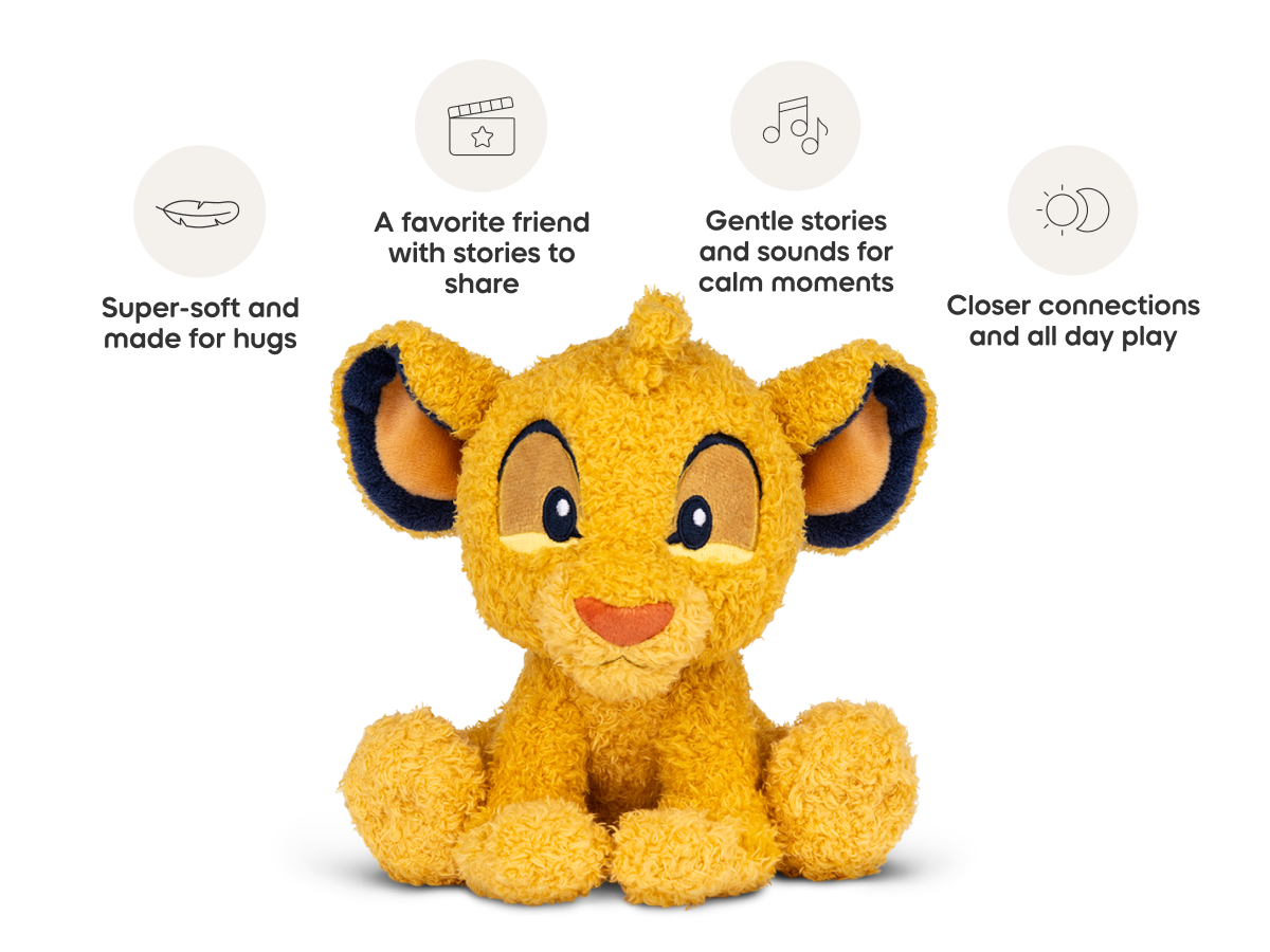 Cuddle Tonie- Disney Simba audio figurine from the adventure category, inspiring audio journeys and imaginative play