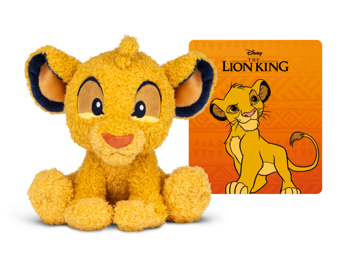 Cuddle Tonie- Disney Simba audio figurine with content illustration