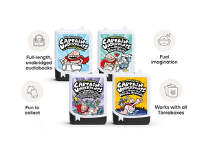 Dav Pilkey 4x Book Tonies work with all Tonieboxes and are full length unabridged audiobooks for kids