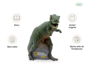 National Geographic Kids: Dinosaur Tonie audio figurine, inspiring audio journeys and imaginative play