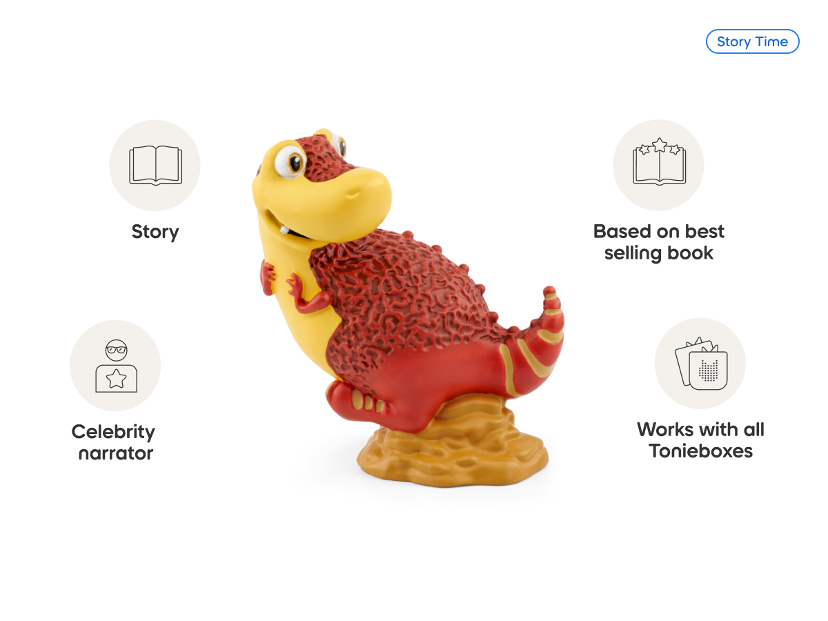 The Dinosaur That Pooped Collection Tonie audio figurine from the story time category, inspiring audio journeys and imaginative play