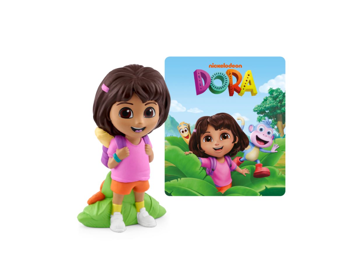 Dora the Explorer Tonie audio figurine with content illustration