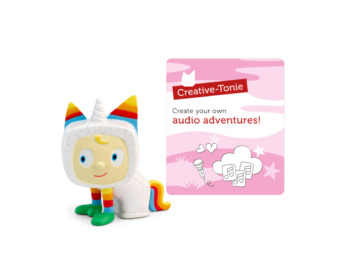 Emma Memma Unicorn Creative-Tonie audio figurine with content illustration