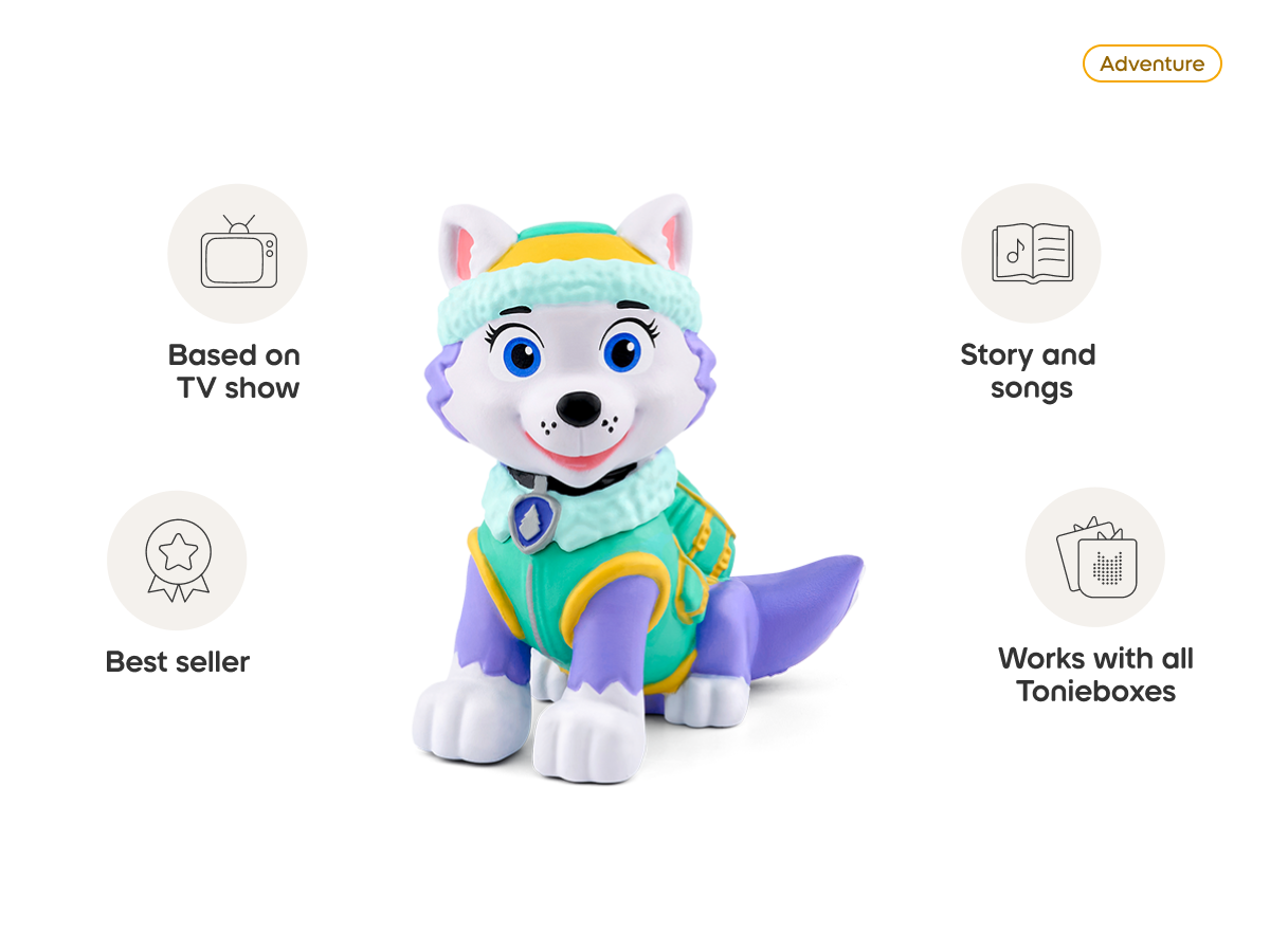 PAW Patrol: Everest Tonie audio figurine, inspiring audio journeys and imaginative play