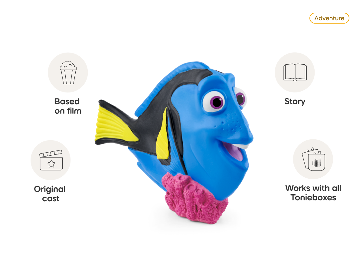 Disney & Pixar Finding Dory Tonie audio figurine, inspiring audio journeys and imaginative play
