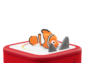 Disney & Pixar Finding Nemo Tonie on a red Toniebox 2 ready to play audio stories and songs