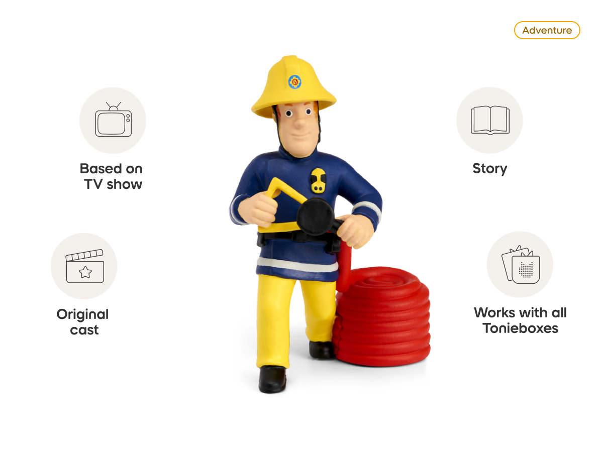 The Pontypandy Pack: Fireman Sam Tonie audio figurine, inspiring audio journeys and imaginative play