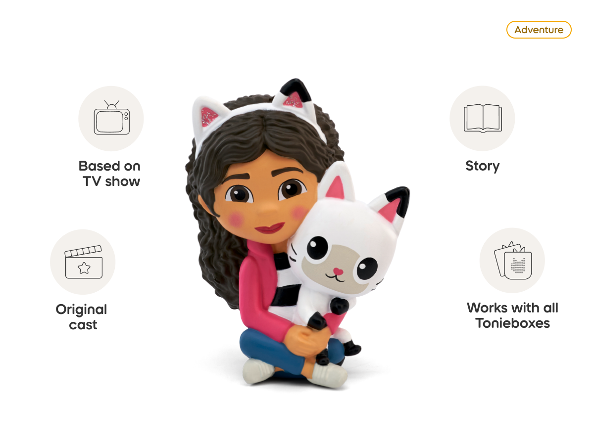 Gabby's Dollhouse Tonie audio figurine, inspiring audio journeys and imaginative play
