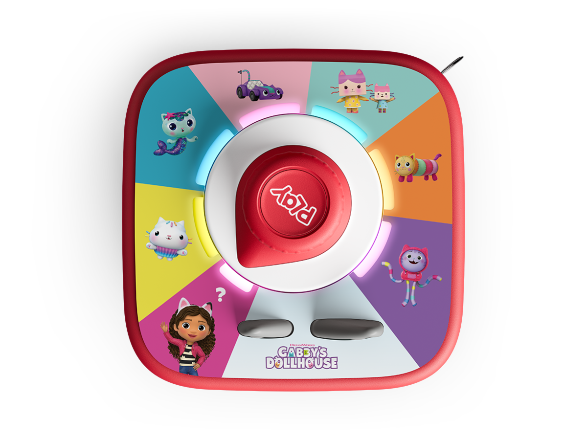 Top view of Tonieplay Gabby's Dollhouse: Gabby's Cat-tastic Scavenger Hunt Game and Tonieplay Controller
