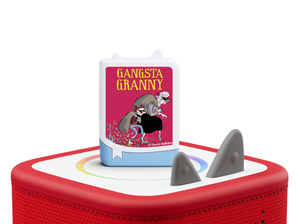David Williams: Gangsta Granny Book Tonie on a red Toniebox 2 ready to play audio stories and songs
