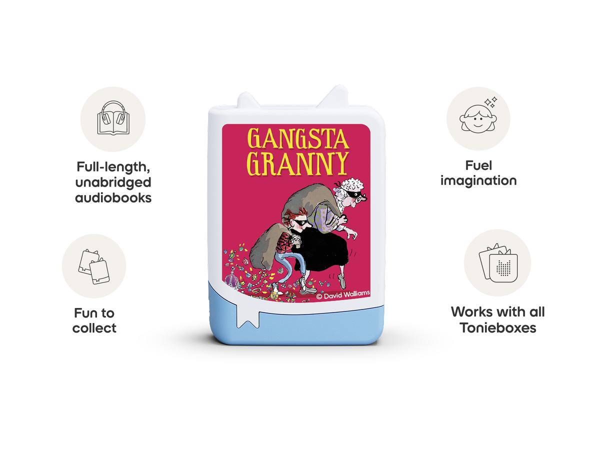 David Williams: Gangsta Granny Book Tonie audio figurine inspiring audio journeys and imaginative play