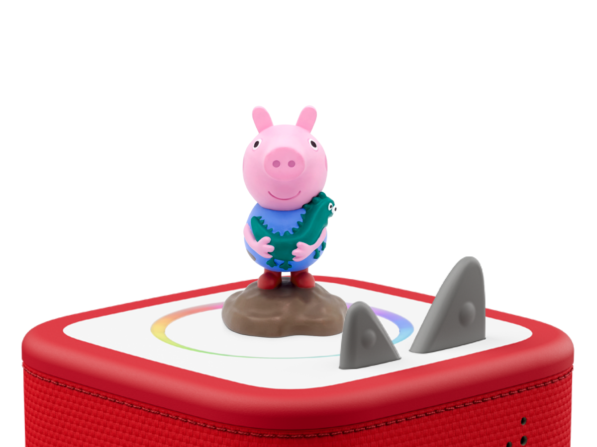 Peppa Pig: George Tonie on a red Toniebox 2 ready to play audio stories and songs